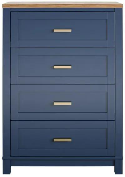 Armada 4 Drawer Dresser with Gold Knobs