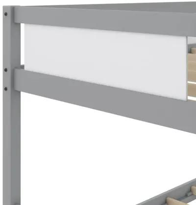 Adrian Twin over Twin Wood Bunk Bed with Integrated Ladder