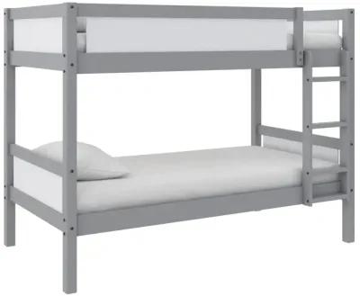 Adrian Twin over Twin Wood Bunk Bed with Integrated Ladder