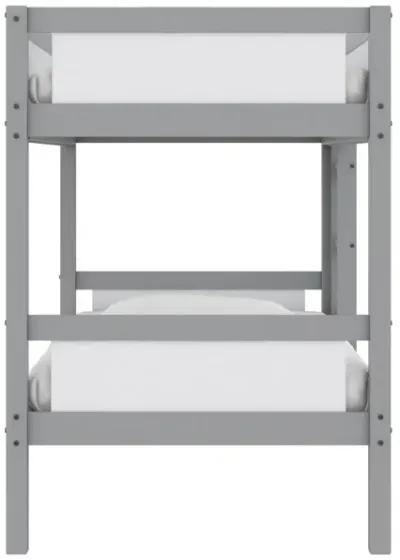 Adrian Twin over Twin Wood Bunk Bed with Integrated Ladder