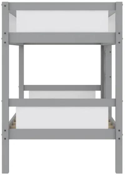 Adrian Twin over Twin Wood Bunk Bed with Integrated Ladder