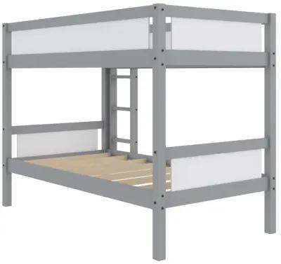 Adrian Twin over Twin Wood Bunk Bed with Integrated Ladder