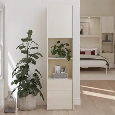 Greenwich Armoire Cabinet with Open Closed Storage