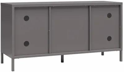 Shadwick Metal TV Stand for TVs up to 50" with Perforated Metal Mesh Accents