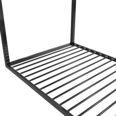 Rowan Valley Skyler Sturdy Floor Metal House Bed with Slats