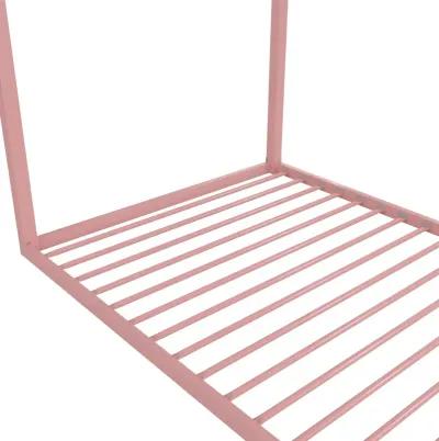 Rowan Valley Skyler Sturdy Floor Metal House Bed with Slats