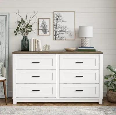 Chapel Hill Modern Farmhouse 6 Drawer Dresser