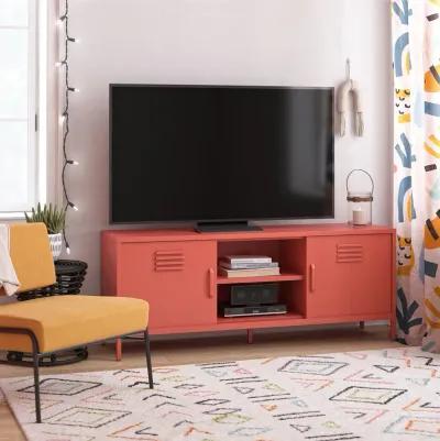 Cache Metal Locker-Style TV Stand for TVs up to 65"