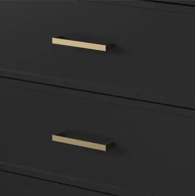 Westerleigh 6 Drawer Dresser with Gold Knobs