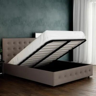 Cambridge Upholstered Bed with Gas Lift Storage Compartment