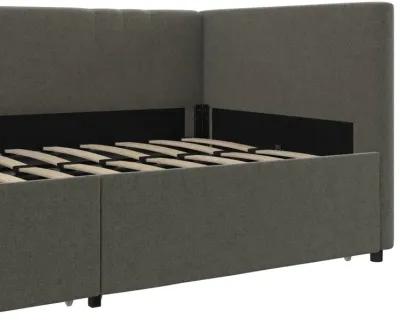 Wynn Upholstered Daybed with Storage Drawers