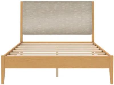 Dacin  Wood and Upholstered Platform Bed