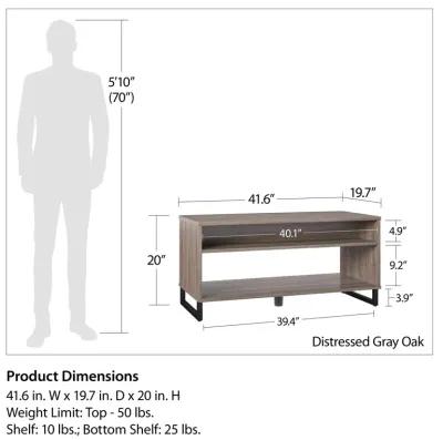 Coffee Table with 2 Shelves