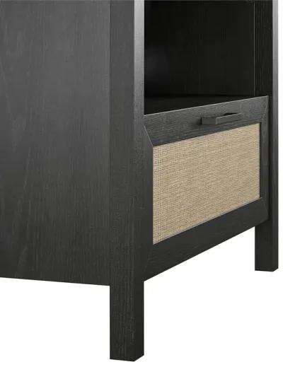 Amberly Rattan 1 Drawer Nightstand