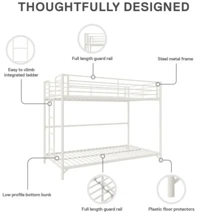 Darren Easy Assembly Kids Metal Bunk Bed