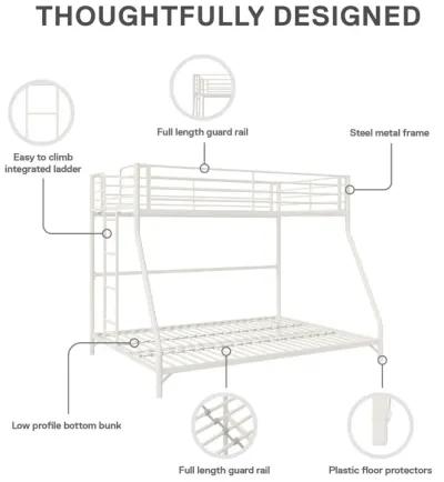 Darren Easy Assembly Kids Metal Bunk Bed