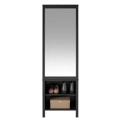 Amberly Wardrobe with Mirror, Clothing Bar and 3 Shelves