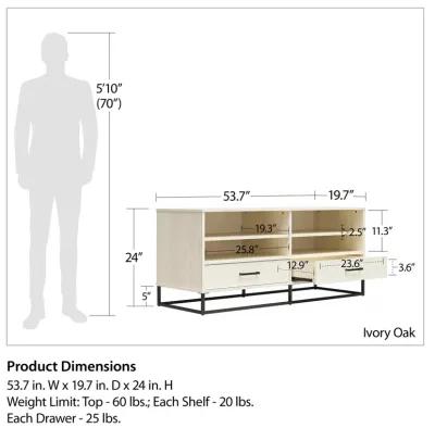 Kelly TV Stand with Drawers for TVs up to 55 in.