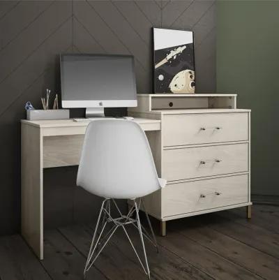 Kalissa Dresser Desk Combo with Wireless Charger