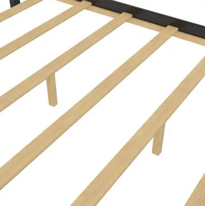 Braylon Wooden Bed Frame with Wood Slats