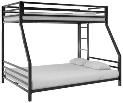 Signature Sleep Coen Metal Bunk Bed, Twin/Full, Black