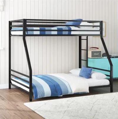 Signature Sleep Coen Metal Bunk Bed, Twin/Full, Black