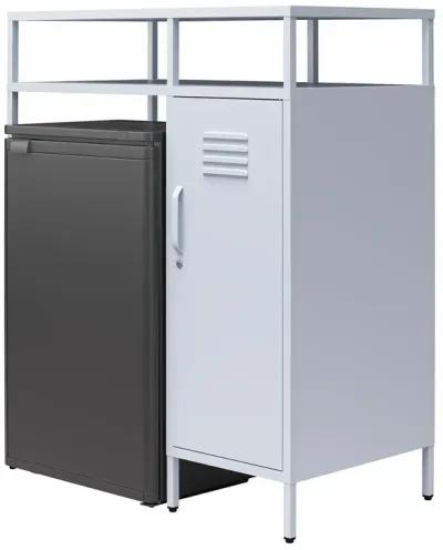 Cache Metal Locker-Style Mini Refrigerator Organizer