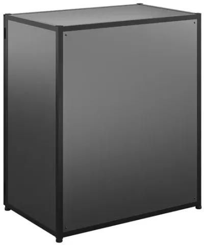 Freestanding Aluminum Garage Cabinet, Black and Gray