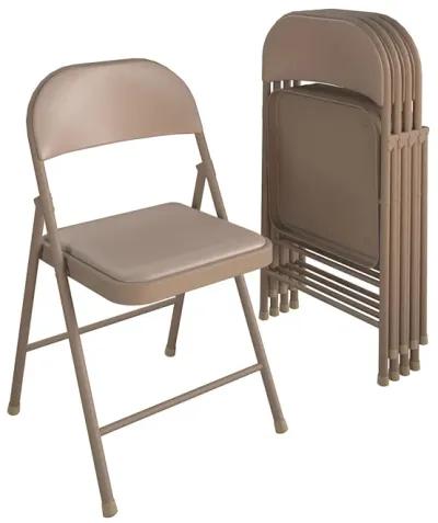 SmartFold Vinyl Folding Chair, 4-Pack