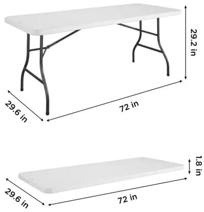 72-Inch Blow Molded Folding Table