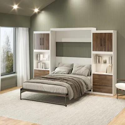 Pinnacle Murphy Bed with 2 Side Cabinets & Touch Sensor LED Lighting