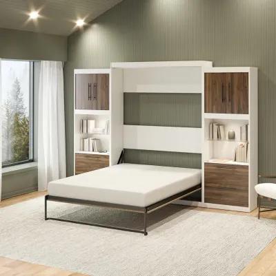 Pinnacle Murphy Bed with 2 Side Cabinets & Touch Sensor LED Lighting