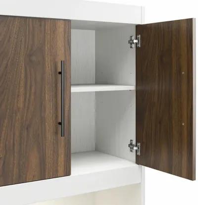 Pinnacle Murphy Bed with 2 Side Cabinets & Touch Sensor LED Lighting