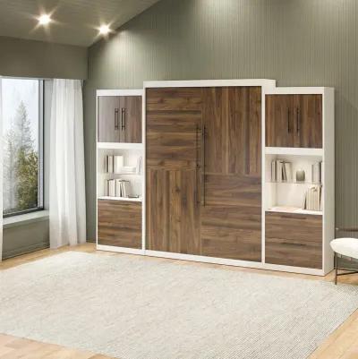 Pinnacle Murphy Bed with 2 Side Cabinets & Touch Sensor LED Lighting