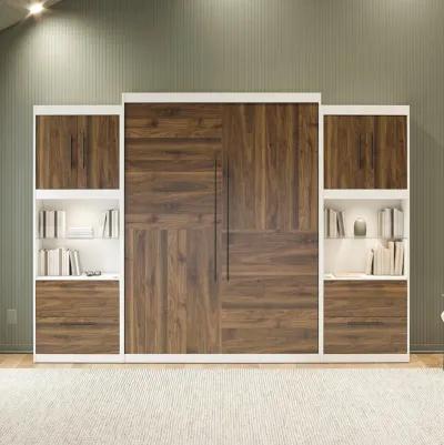 Pinnacle Murphy Bed with 2 Side Cabinets & Touch Sensor LED Lighting