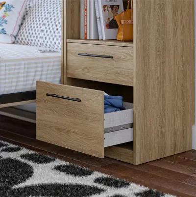 Holly Hills Murphy Bed with 2 Side Wardrobe Storage Cabinets