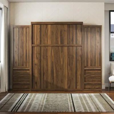 Paramount Murphy Bed with 2 Armoire Side Cabinets