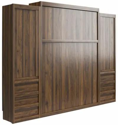 Paramount Murphy Bed with 2 Armoire Side Cabinets