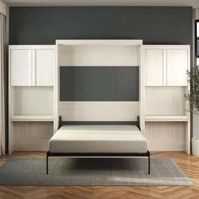 Paramount Murphy Bed with 2 Vanity/Desk Side Cabinets