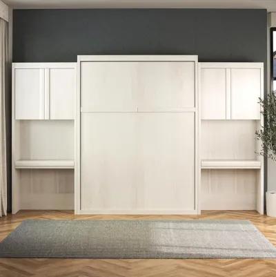 Paramount Murphy Bed with 2 Vanity/Desk Side Cabinets