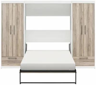 Pinnacle Full Wall Bed Bundle with 2 Wardrobe Side Cabinets