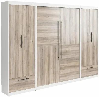 Pinnacle Full Wall Bed Bundle with 2 Wardrobe Side Cabinets