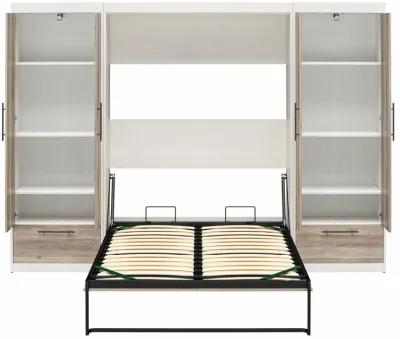 Pinnacle Full Wall Bed Bundle with 2 Wardrobe Side Cabinets