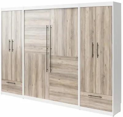 Pinnacle Full Wall Bed Bundle with 2 Wardrobe Side Cabinets