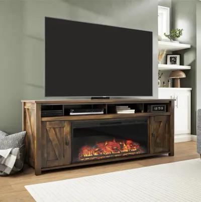 Farmington Electric Fireplace TV Console with Remote for TVs up to 85"