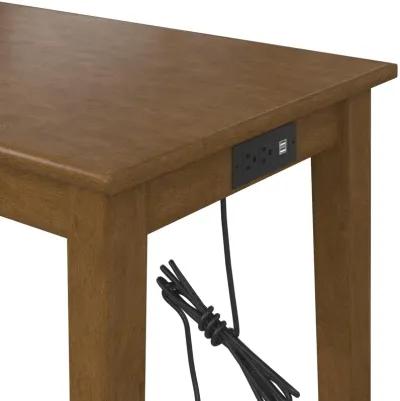 Dallon Sofa Table with 3 Stools and USB Charger