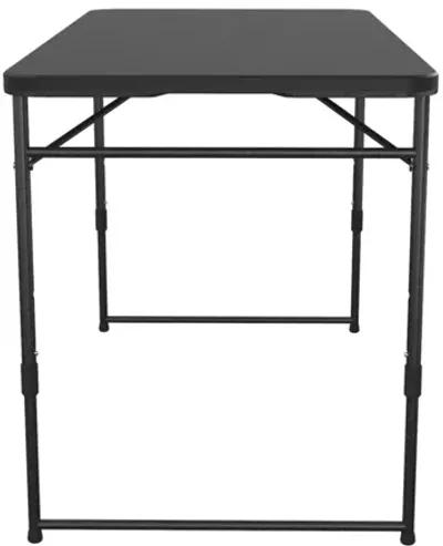 4 ft. Fold in Half Adjustable Height Indoor/Outdoor Utility Table