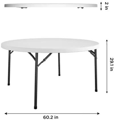 Commercial 5' Round Blow Mold Table