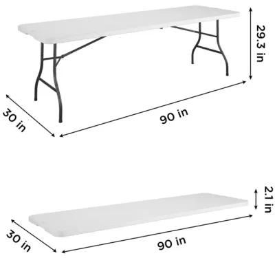 8' Resin Straight Table