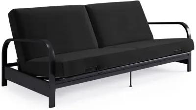 Millie Convertible Metal Frame Futon Sofa with Coil Mattress